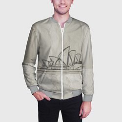 Бомбер мужской Сидней, цвет: 3D-меланж — фото 2