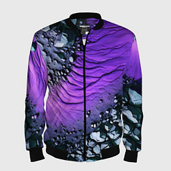 Мужской бомбер Камни и фиолетовая земля