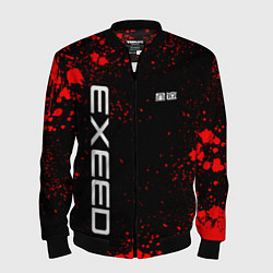 Мужской бомбер Exeed - красные брызги краски