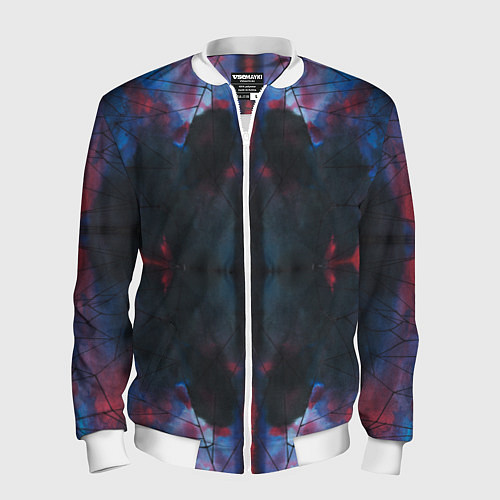 Мужской бомбер Космическая паутина / 3D-Белый – фото 1