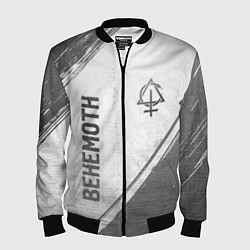 Мужской бомбер Behemoth - white gradient вертикально