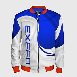 Мужской бомбер Exeed - синий и белый