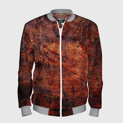 Мужской бомбер Абстракция - rusty mood / 3D-Меланж – фото 1