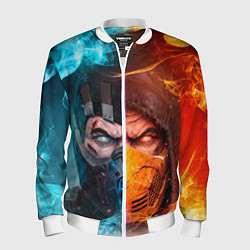 Мужской бомбер Mortal Kombat - Саб-зиро и Скорпион
