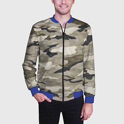 Бомбер мужской Песочный камуфляж, цвет: 3D-синий — фото 2