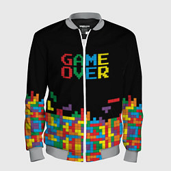 Бомбер мужской Game over, цвет: 3D-меланж