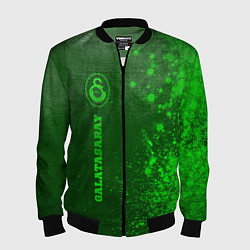 Бомбер мужской Galatasaray - green gradient по-вертикали, цвет: 3D-черный
