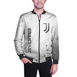 Бомбер мужской Juventus - white gradient вертикально, цвет: 3D-черный — фото 2