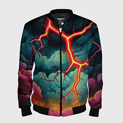 Мужской бомбер Молнии в виде разлома