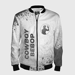 Мужской бомбер Cowboy Bebop - white gradient вертикально