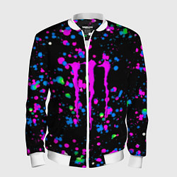 Мужской бомбер Monster energy неоновые краски