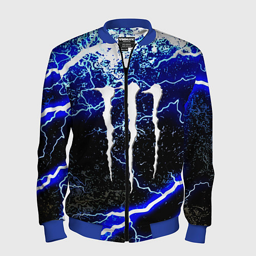 Мужской бомбер Monster storm energy / 3D-Синий – фото 1