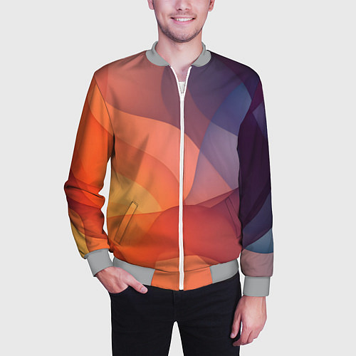 Мужской бомбер Летящая вуаль / 3D-Меланж – фото 3
