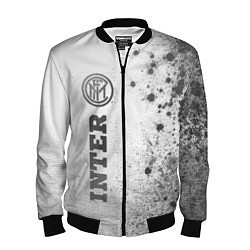 Бомбер мужской Inter - white gradient по-вертикали, цвет: 3D-черный