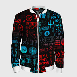 Мужской бомбер Twenty one pilots rock pattern