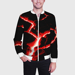 Бомбер мужской The rift, цвет: 3D-белый — фото 2