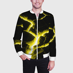 Бомбер мужской The rift, цвет: 3D-белый — фото 2