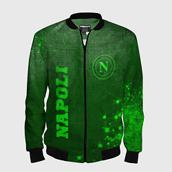 Бомбер мужской Napoli - green gradient вертикально, цвет: 3D-черный