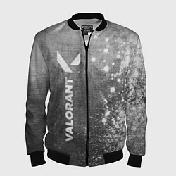 Бомбер мужской Valorant - grey gradient по-вертикали, цвет: 3D-черный