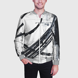 Бомбер мужской Графичная абстракция, цвет: 3D-меланж — фото 2