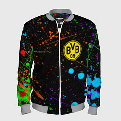Бомбер мужской Borussia neon splash, цвет: 3D-меланж