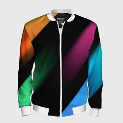 Бомбер мужской Multicoloured, цвет: 3D-белый