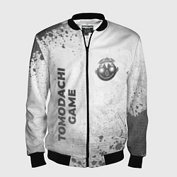 Мужской бомбер Tomodachi Game - white gradient вертикально