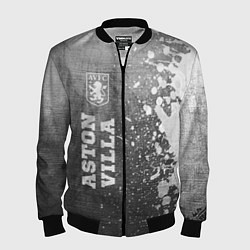 Мужской бомбер Aston Villa - grey gradient по-вертикали