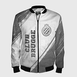 Мужской бомбер Club Brugge - white gradient вертикально