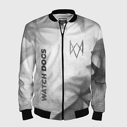 Мужской бомбер Watch Dogs - white gradient вертикально