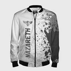 Бомбер мужской Nazareth - white gradient по-вертикали, цвет: 3D-черный