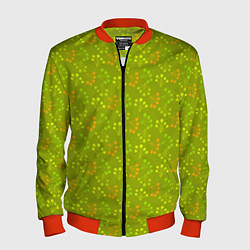 Мужской бомбер Зеленая ягодная поляна