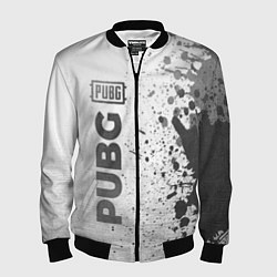 Мужской бомбер PUBG - white gradient по-вертикали