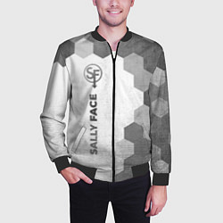Бомбер мужской Sally Face - white gradient по-вертикали, цвет: 3D-черный — фото 2