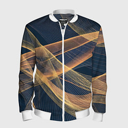 Мужской бомбер Световые волны