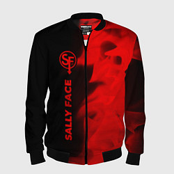 Мужской бомбер Sally Face - red gradient по-вертикали