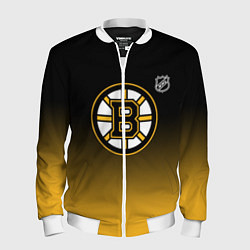 Мужской бомбер Бостон Брюинз - градиент
