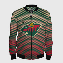 Мужской бомбер Миннесота Уайлд - геометрический градиент
