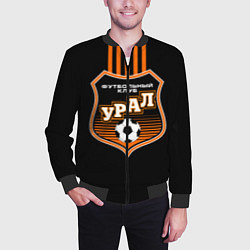 Бомбер мужской ФК Урал - полоски, цвет: 3D-черный — фото 2