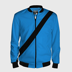 Мужской бомбер Пристегнутый ремень безопасности, синий