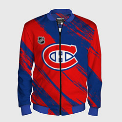 Мужской бомбер Монреаль Канадиенс - брызги