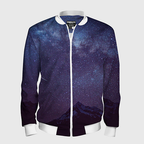 Мужской бомбер Flawless Space / 3D-Белый – фото 1