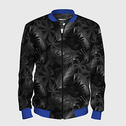 Бомбер мужской Palm black and white, цвет: 3D-синий