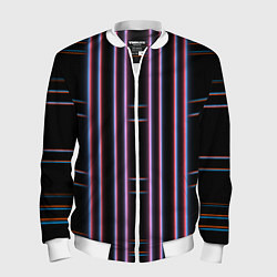 Бомбер мужской Neon red blue black, цвет: 3D-белый