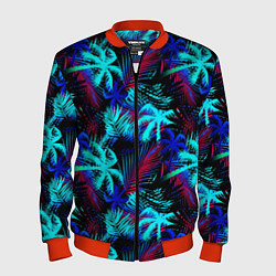 Мужской бомбер Palm blue light blue