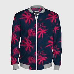 Мужской бомбер Palm pink black