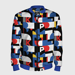 Мужской бомбер Геометрия букв