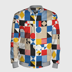 Мужской бомбер Геометрический балаган