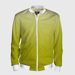Мужской бомбер Градиент лаймовый