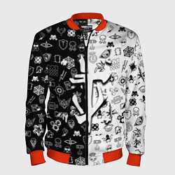 Мужской бомбер Doom ачивки паттерн